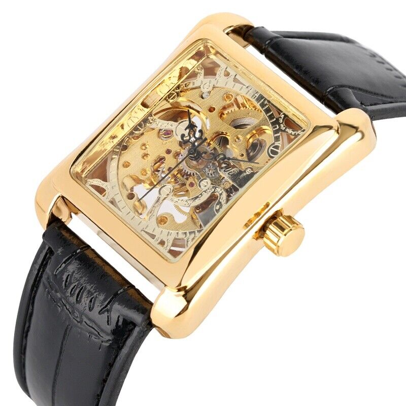 Luxury Watch Nice - Vintageskeleton-腕時計,機械式腕時計,正方形ケース,アナログ,素敵なプレゼント