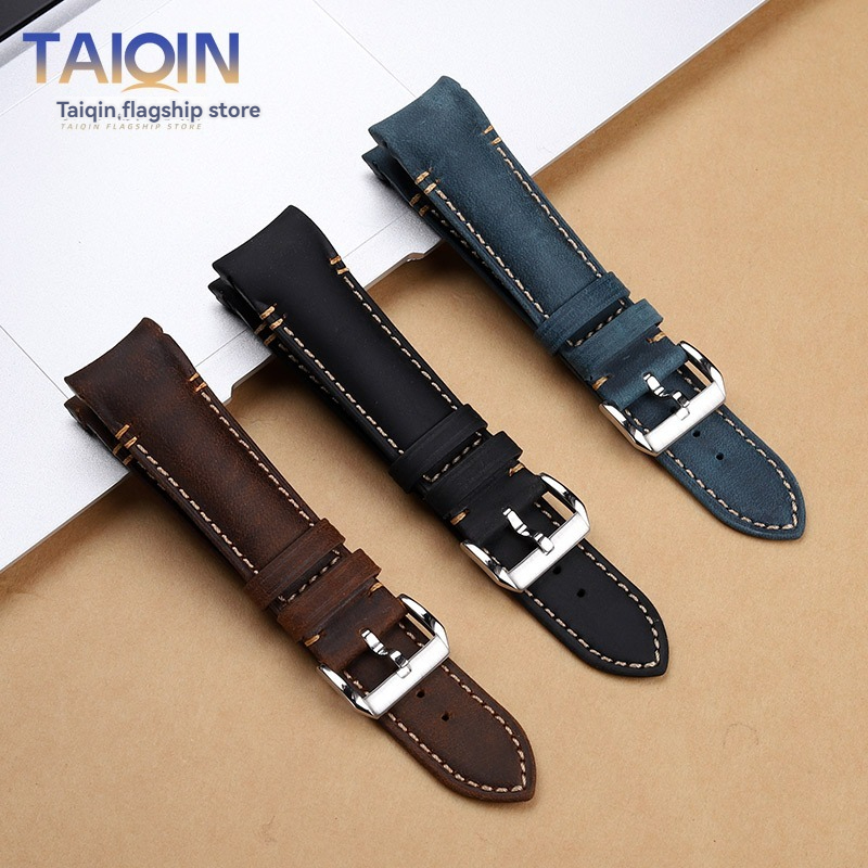 Luxury Watch Expensive - 20 22mm カーブエンド レトロマットストラップ ロレックス ブラック