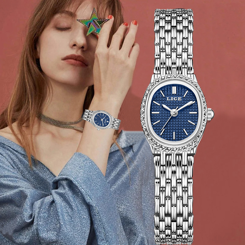 Luxury Watch Lady - LIGE ファッション高級クォーツ女性用腕時計エレガントなクラシックシンプルなダイヤル防水ステンレスレディース腕時計女性用 Reloj Mujer + ボックス