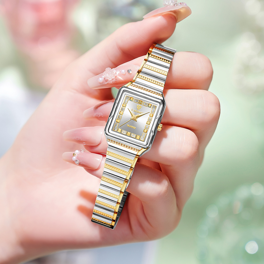 Luxury Watch Brand List - LIEBIG レディースステンレス鋼ストリップウォッチトップブランドの高級クォーツ時計女性のためのファッション防水腕時計レロジオ Feminino