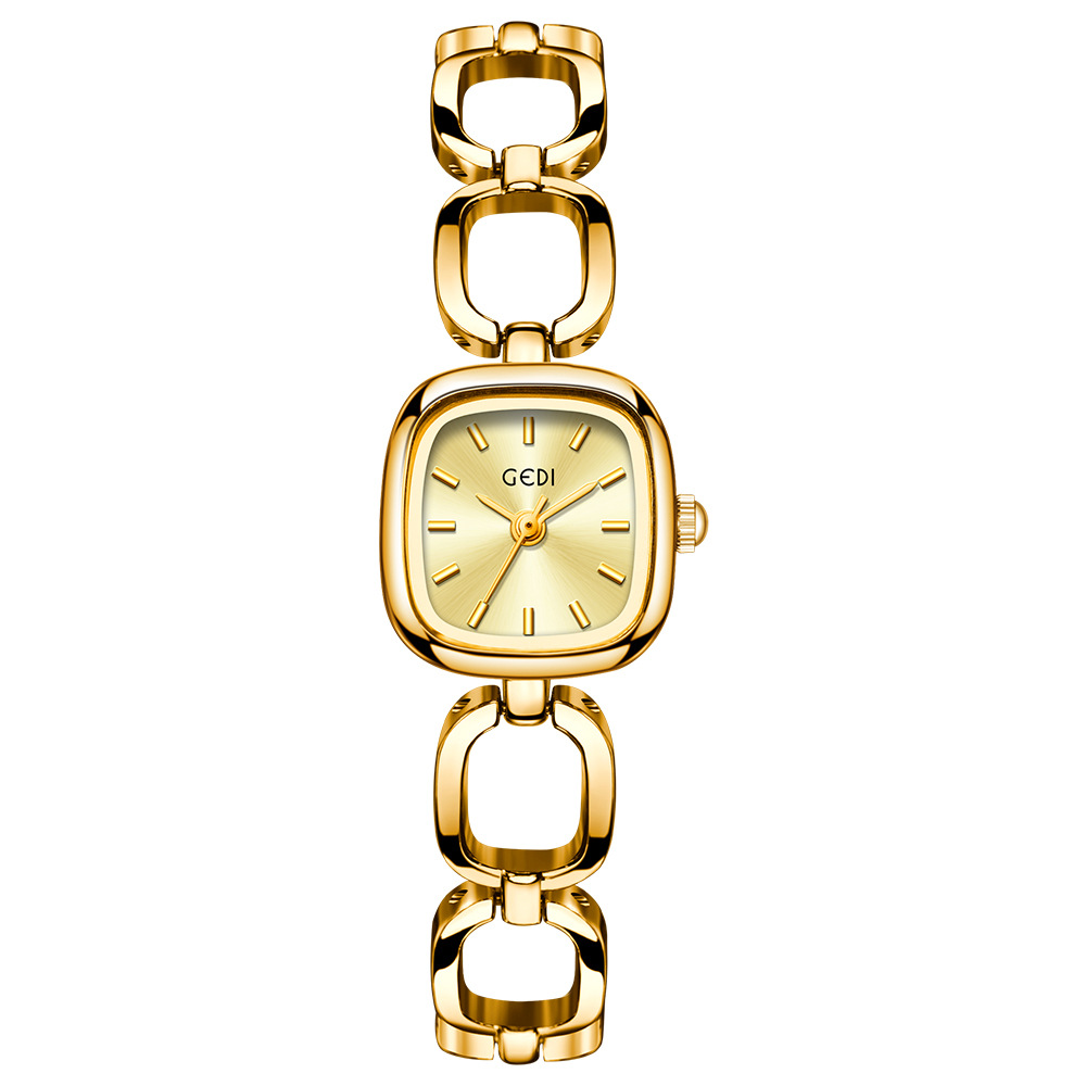 Luxury Watch Brand List - GEDI ブランドの女性用腕時計、軽くて豪華で高級感のある手作りのリストウォッチ、防水レディースレトロファッションクォーツ時計