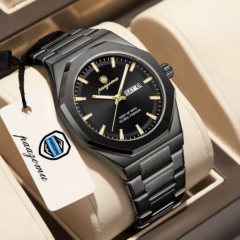 Luxury Watch Nice - PAAZOMU 高級ファッションメンズ腕時計オリジナルブランド防水ステンレス鋼発光日付ビジネスクォーツ男性への素敵なギフトリロイ