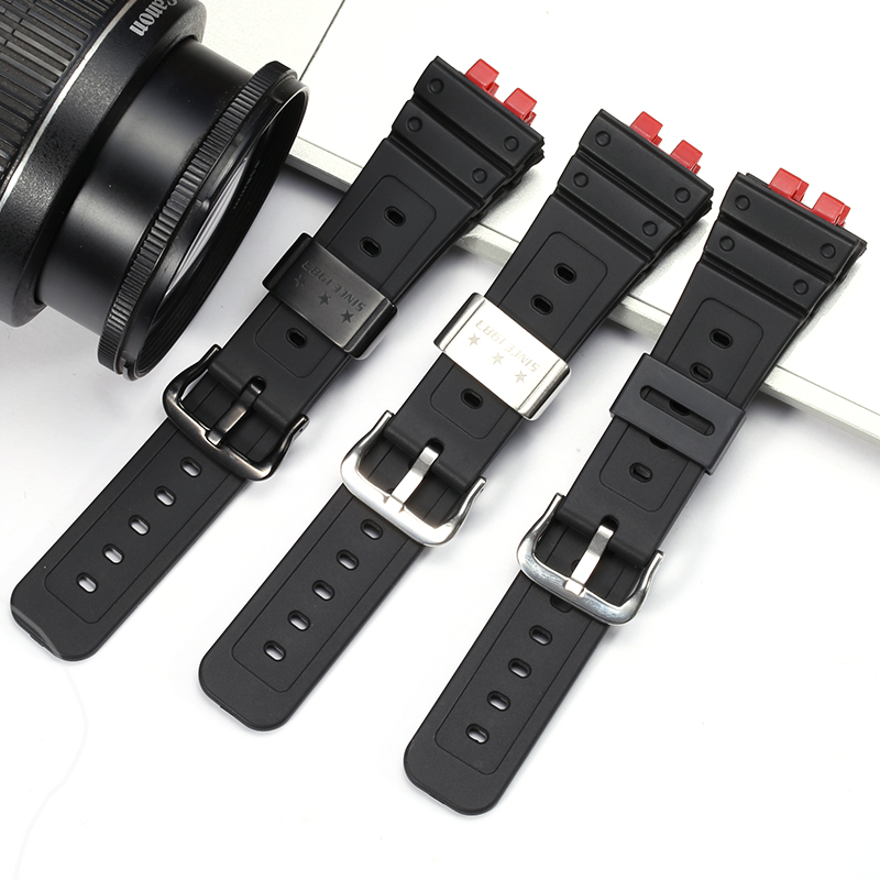 Luxury Watch Casio - 樹脂時計アクセサリーカシオ GMW-B5000 Gmw B5000 GM-B2100 ストラップメンズスポーツ防水黒ラバーバンドブレスレット