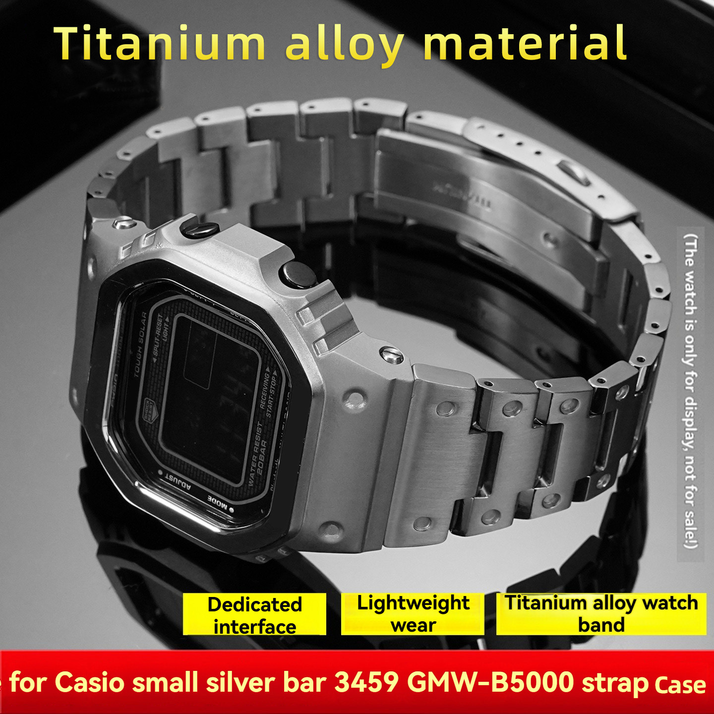 Luxury Watch Casio - GMW-B5000 チタン合金改造キット ストラップ+ケース カシオ G-SHOCK 3459