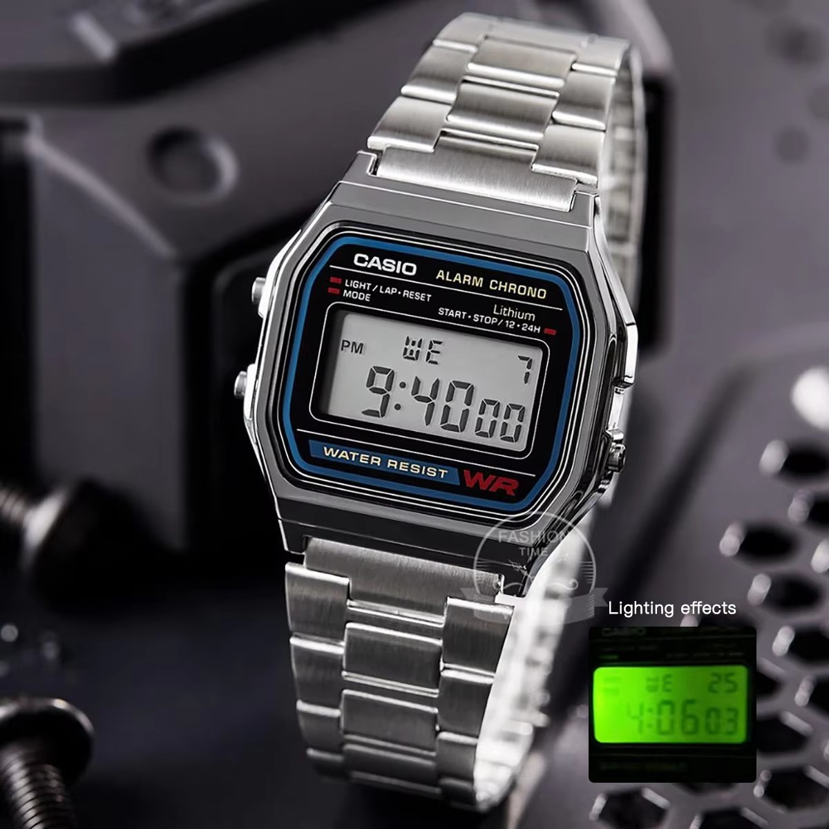 Luxury Watch Casio - カシオ腕時計シルバーウォッチメンズセットブランド高級 LED デジタル防水クォーツメンズ腕時計スポーツミリタリー腕時計レロジオ Masculi