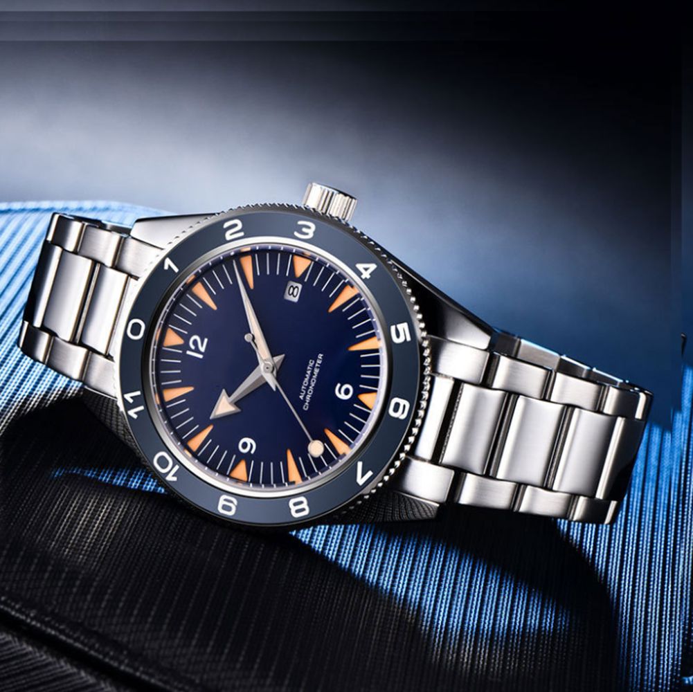 カスタムロゴ NH35 ムーブメント腕時計 10bars メ - Luxury Watch Safe のレビューと価格