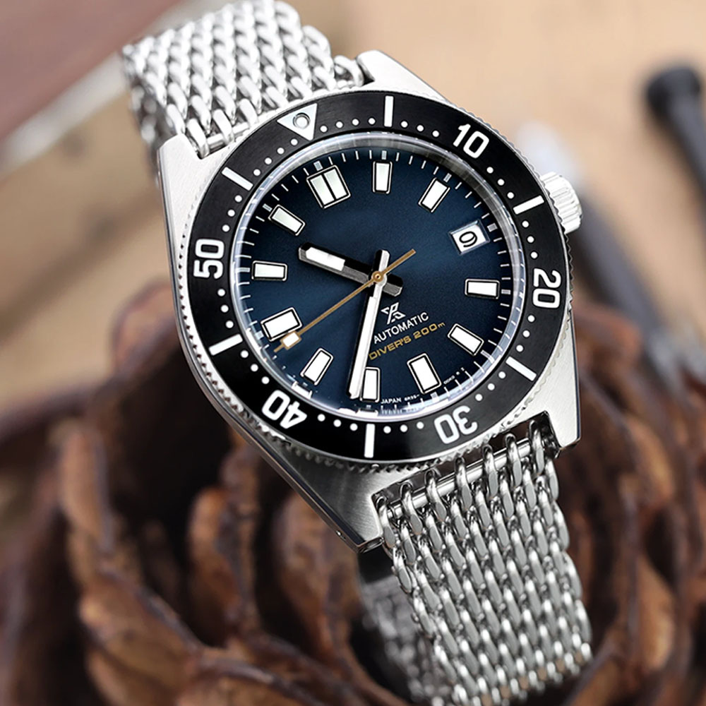 高級ミラネーゼループ 4.5 ミリメートルサメメッシュストラ - Luxury Watch Casio のレビューと価格
