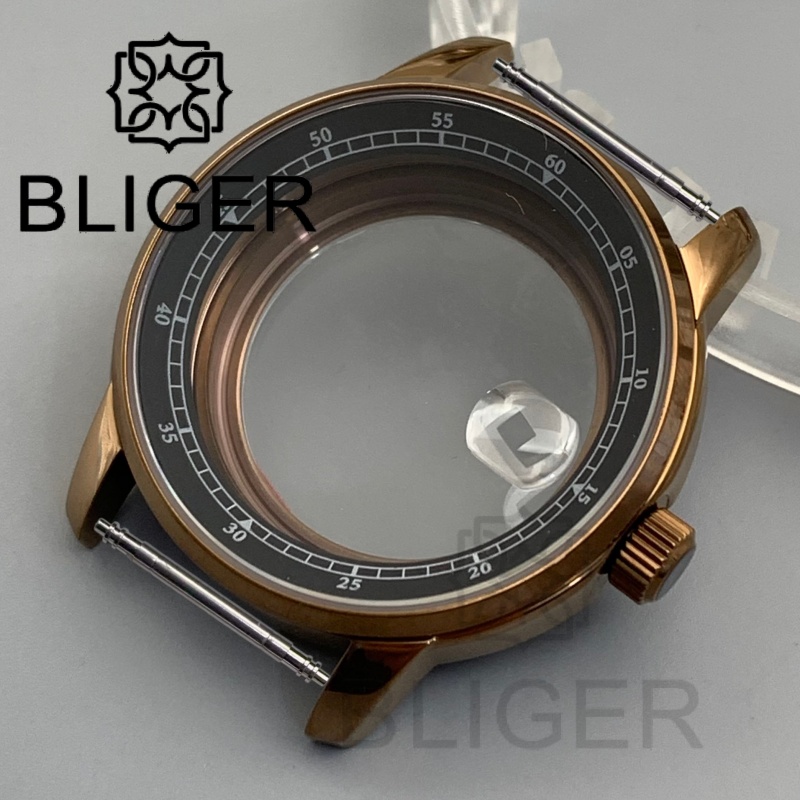 BLIGER 38mmブロンズ真鍮ダイビングサファイアウォッ - Bronze Case Watch のレビューと価格