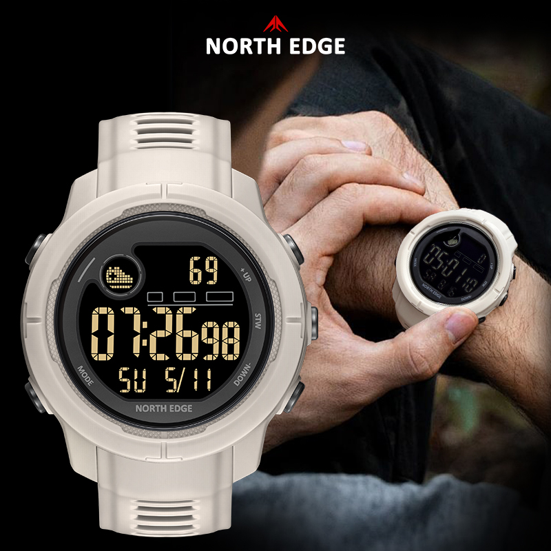 NORTH EDGE メンズデジタル腕時計 心拍数 カロリー - Open Heart Watch のレビューと価格