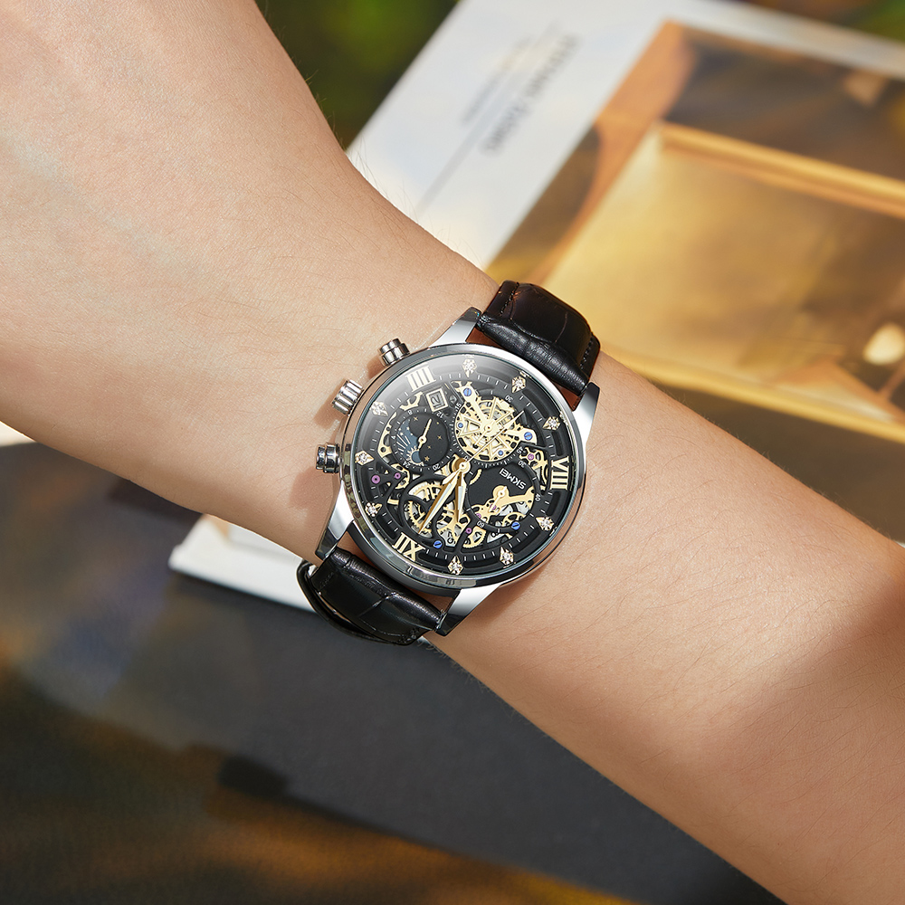 SKMEI トップブランドの高級フルスチールビジネス腕時計男 - Luxury Watch Brand List のレビューと価格