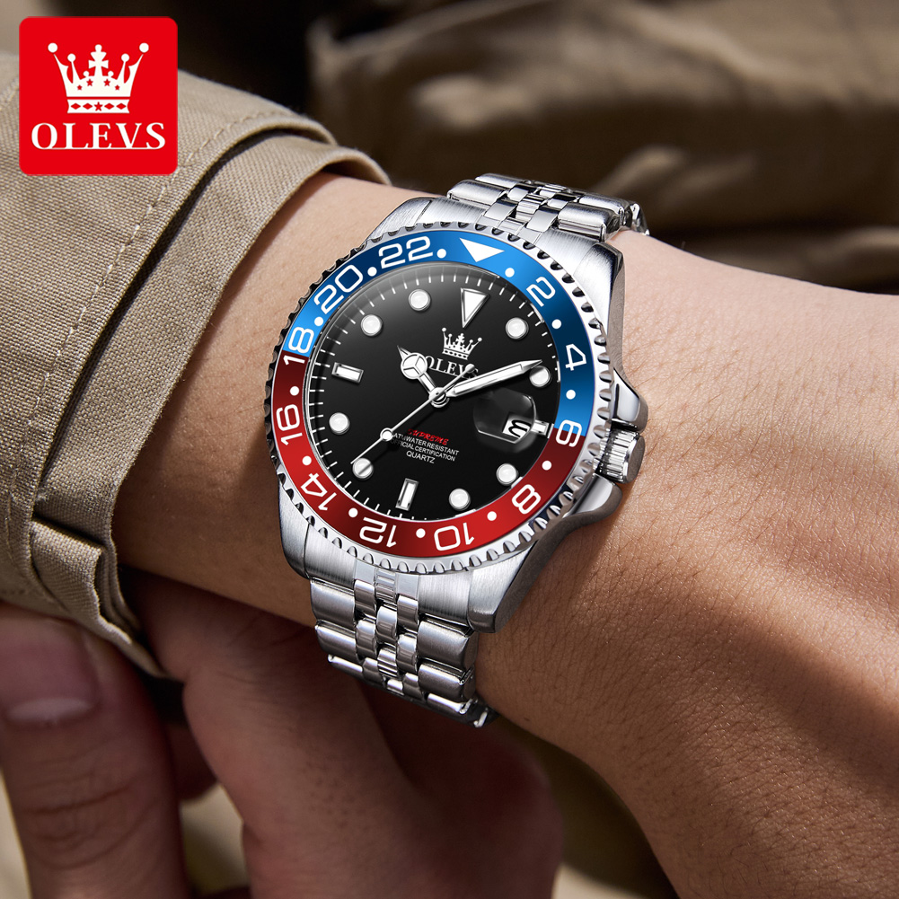 OLEVS 5657 オリジナルブランド メンズ腕時計 ビジ - Luxury Watch Men のレビューと価格