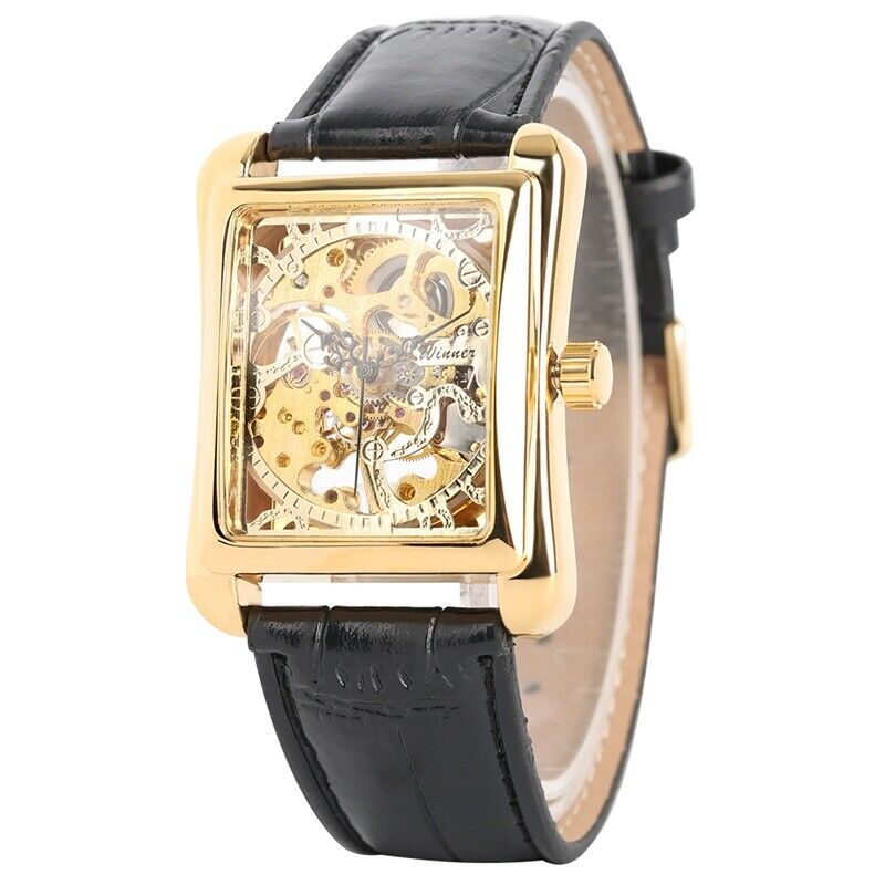 Vintageskeleton-腕時計,機械式腕時計,正方形 - Luxury Watch Nice のレビューと価格