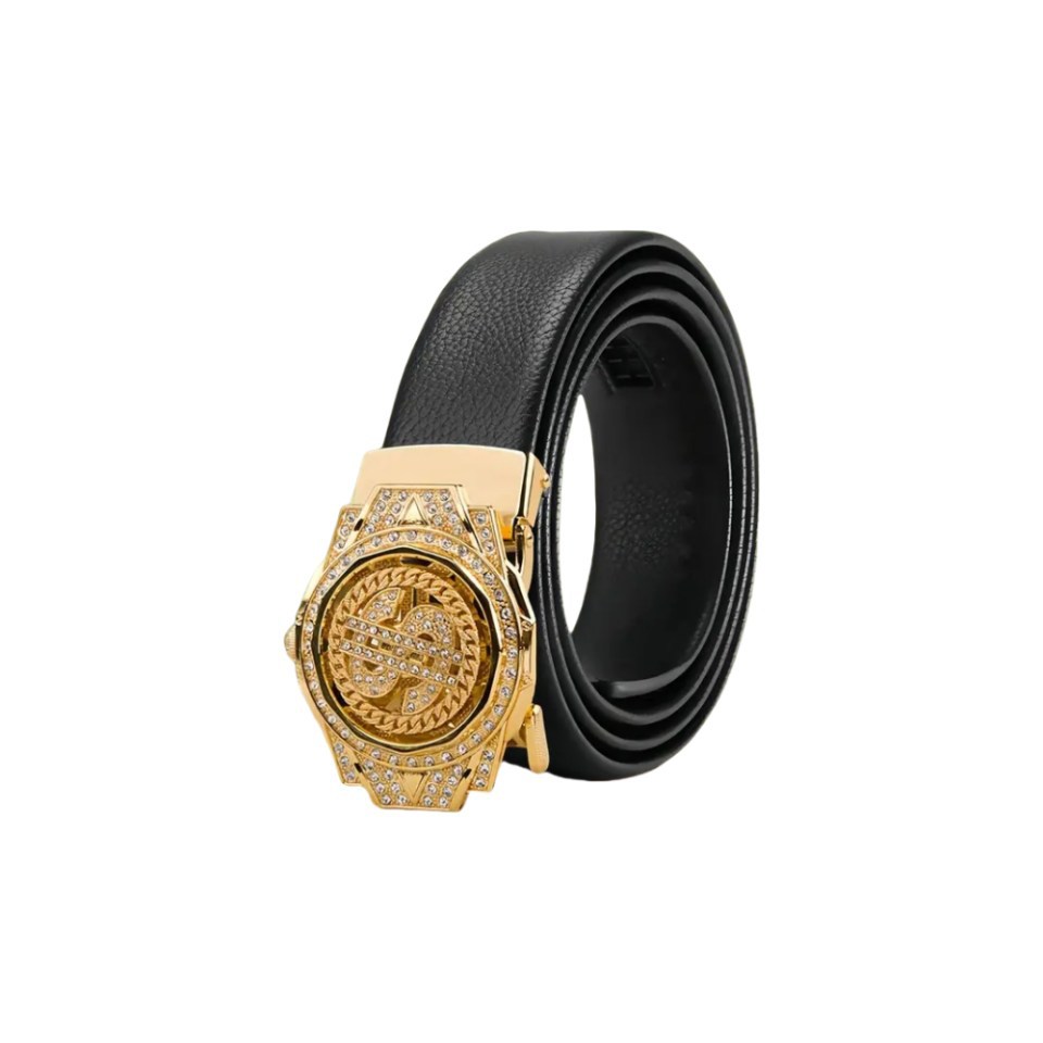 新しい高級ゴールデン時計バックルブラウン Pu レザーメンズ - Luxury Watch China のレビューと価格