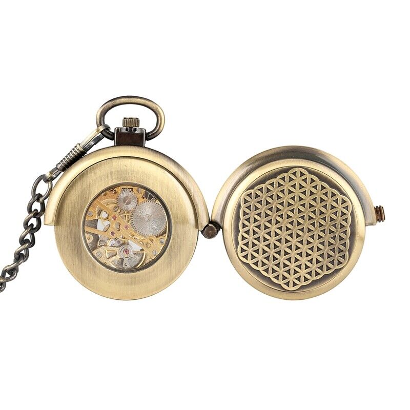 メンズヴィンテージ機械式懐中時計風アップアンティークブロンズ - Luxury Watch Nice のレビューと価格