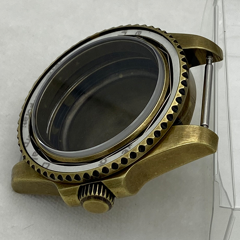 40 ミリメートルヴィンテージブロンズ時計ケースサファイアク - Bronze Case Watch のレビューと価格
