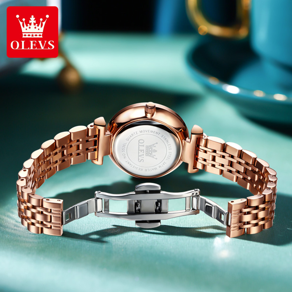 OLEVS 5536ブランド 美しいレディース腕時計 プリズ - Luxury Watch Lady のレビューと価格