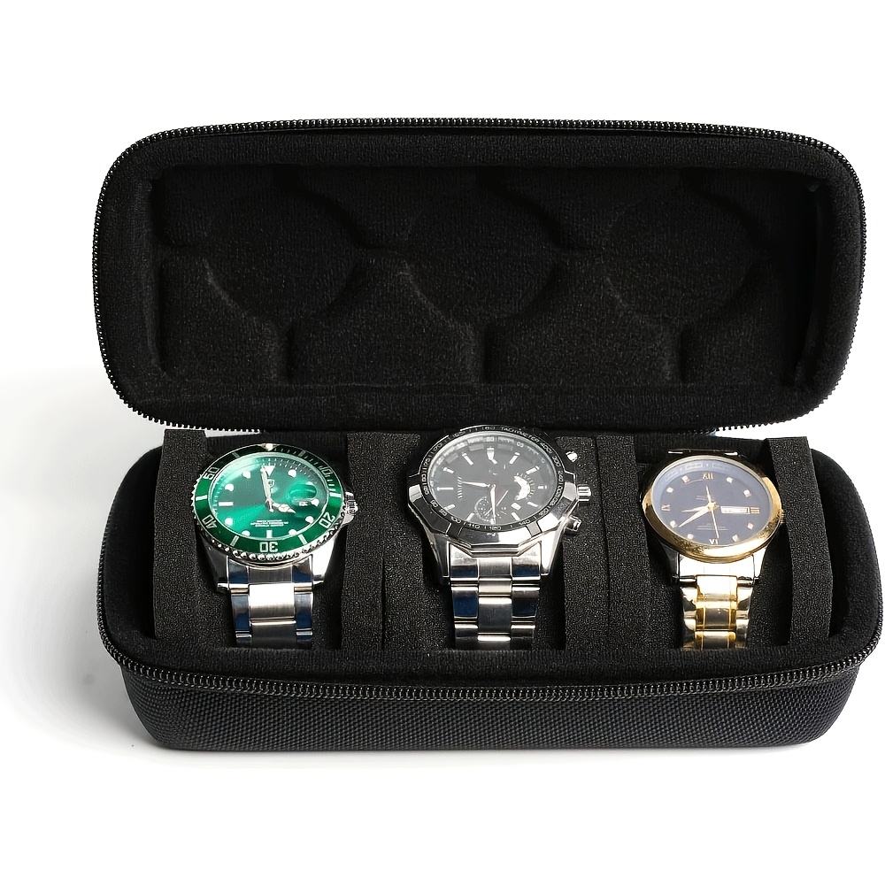 1/2 PC 高級 3 スロット時計トラベルケース、時計収納 - Luxury Watch Travel Case のレビューと価格