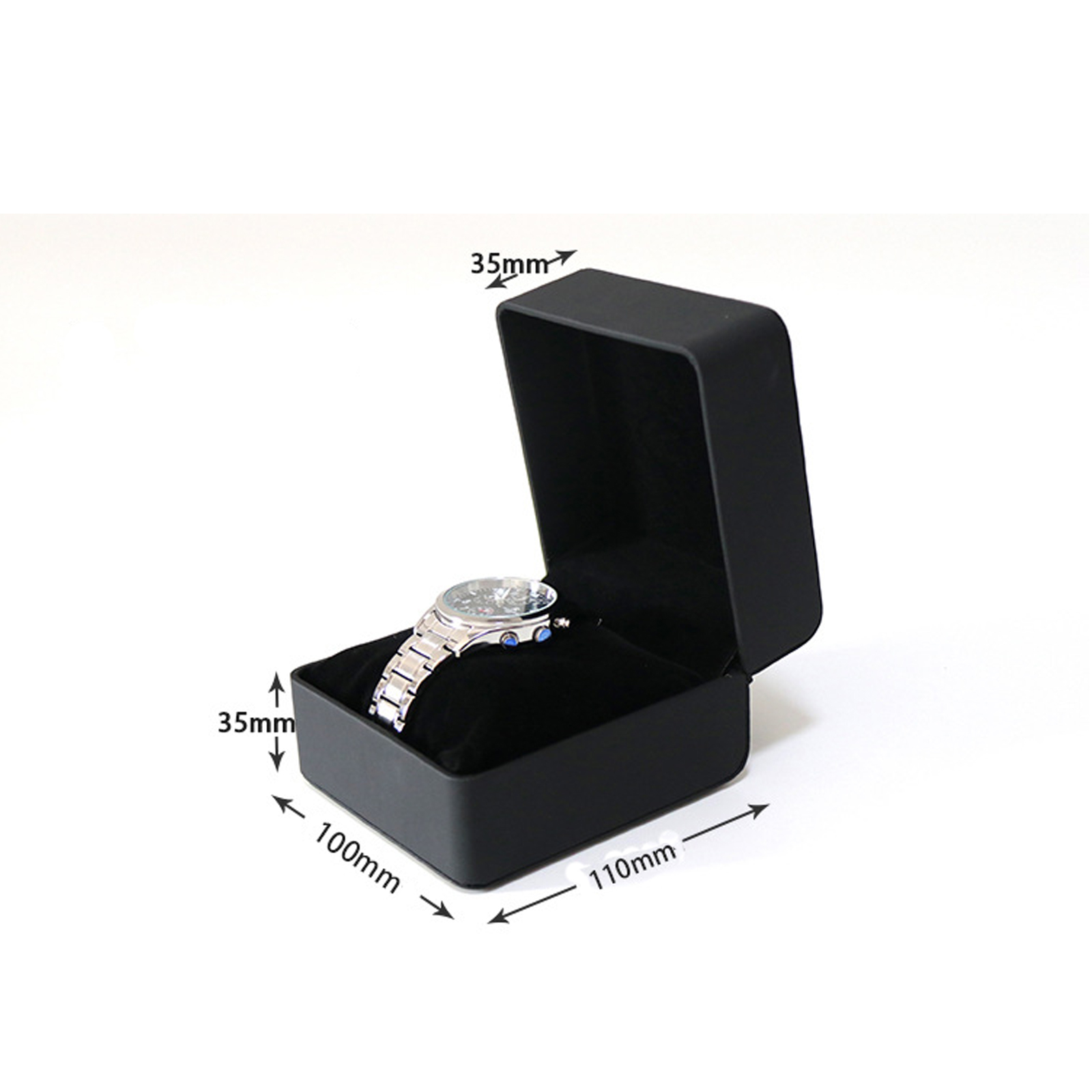 Lnofxas ブラック シングルウォッチ ギフトボックス  - Luxury Watch Travel Case のレビューと価格
