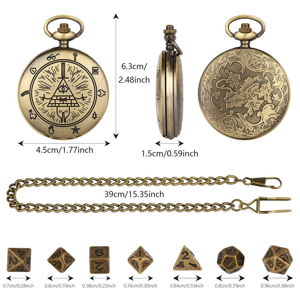 ヴィンテージ ブロンズ/グレー ブラック 懐中時計ケース ミ - Bronze Case Watch のレビューと価格