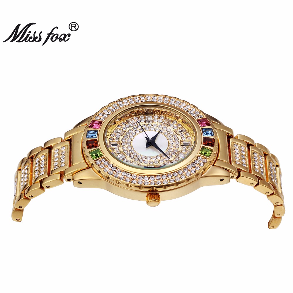 Missfox-女性のためのゴールデンパーティーウォッチ,女 - Luxury Watch China のレビューと価格