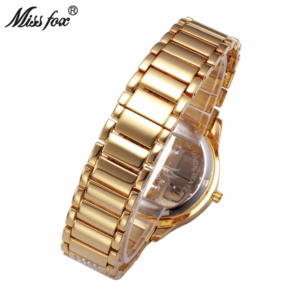 Missfox-女性のためのゴールデンパーティーウォッチ,女 - Luxury Watch China のレビューと価格