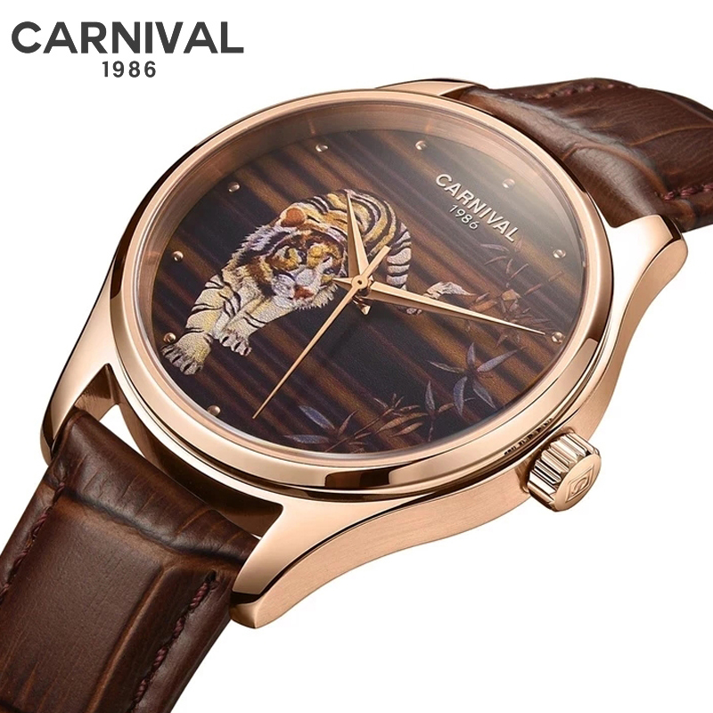 カーニバル-男性用zodiacタイガーシリーズメカニカルウォ - Zodiac Luxury Watch のレビューと価格
