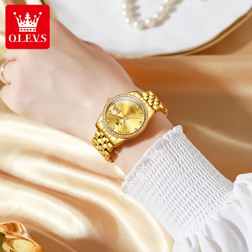OLEVS 3629 高級トップブランドクォーツ時計女性用ダ - Luxury Watch Lady のレビューと価格
