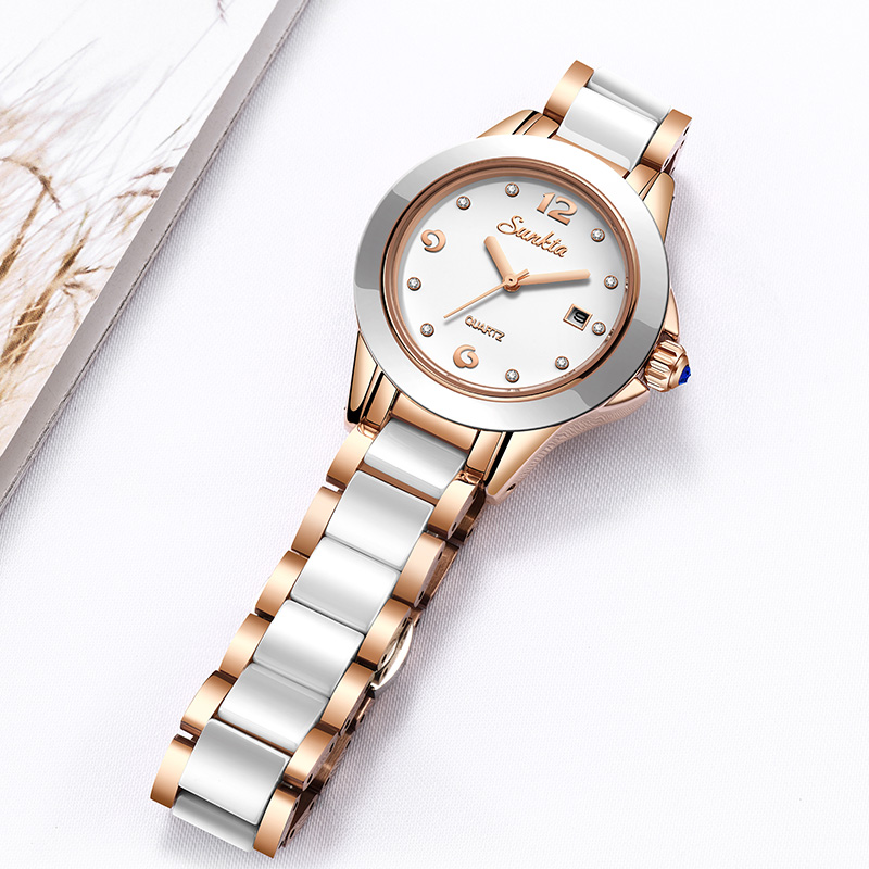 Sunkta ファッションカジュアルクォーツ女性腕時計エレガ - Luxury Watch Lady のレビューと価格