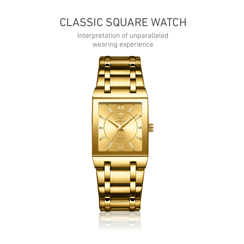 LIEBIG 男性トップブランド高級ステンレス鋼ストラップク - Luxury Watch Brand List のレビューと価格