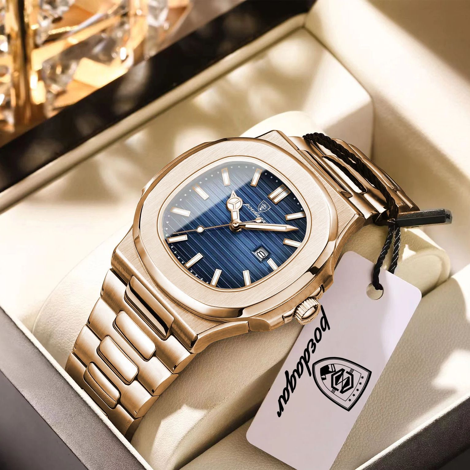 POEDAGAR ファッションカップルウォッチ 防水 夜光  - Open Heart Watch のレビューと価格
