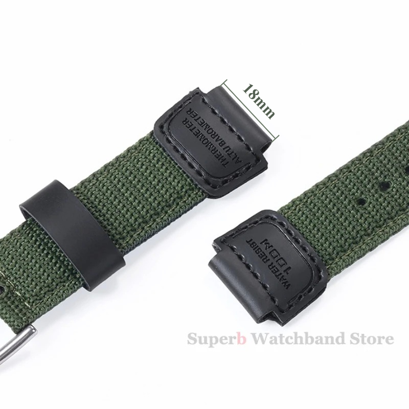 ナイロン時計ストラップ 18 ミリメートル男性キャンバススポ - Luxury Watch Casio のレビューと価格
