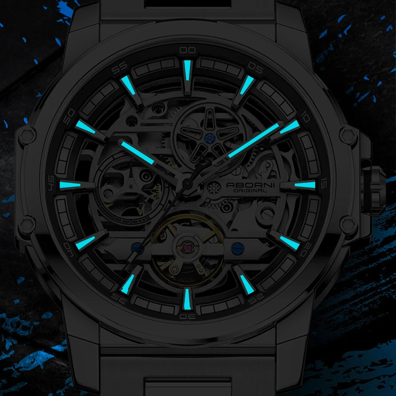 ABORNI 9039 ユニークデザイン スケルトン文字盤  - Open Heart Watch のレビューと価格