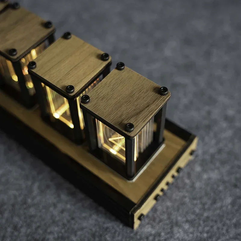 新しい高級ニキシーグローチューブ時計木製 DIY テーブルク - Luxury Watch China のレビューと価格