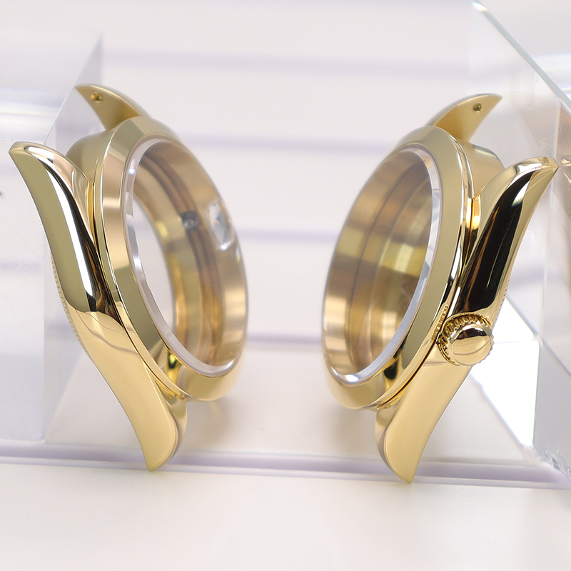 男性用サファイアクリスタル時計ケースパーツ,ラグジュアリーゴ - Bronze Case Watch のレビューと価格