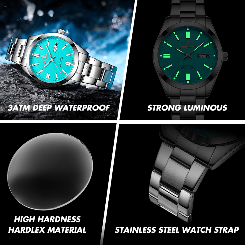 PAAZOMU 高級メンズ腕時計ファッションステンレス鋼クォ - Luxury Watch Nice のレビューと価格