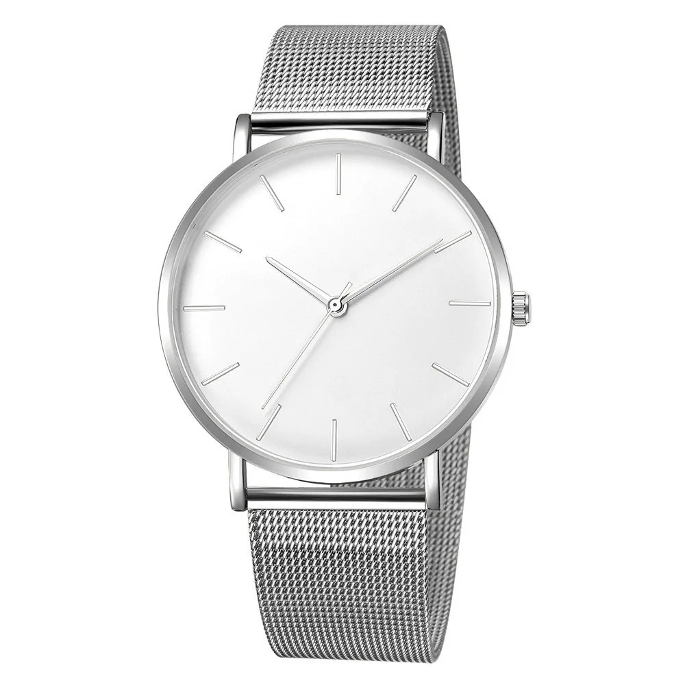 男性と女性のための超薄型メッシュ腕時計,シンプルなヴィンテー - Luxury Watch Vintage のレビューと価格