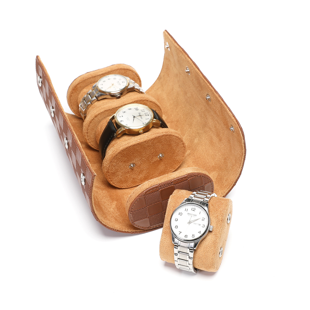 本革製腕時計ロールケース 1/2/3スロット 高級腕時計収納 - Luxury Watch Travel Case のレビューと価格