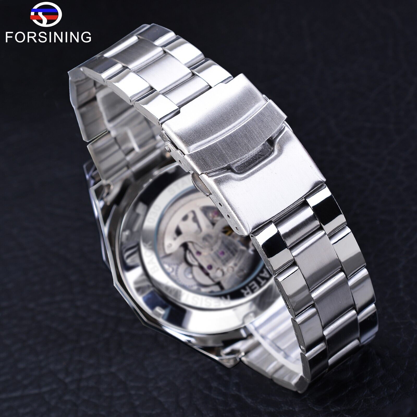 FORSINING ブランド自動自動風スケルトン機械式メンズ - Luxury Watch Nice のレビューと価格