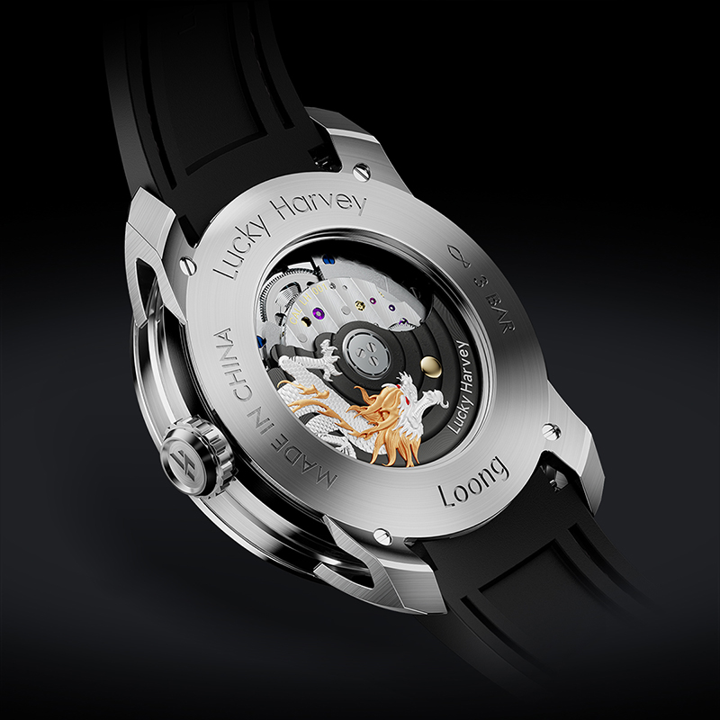 ラッキーハーベイ 高級中国龍柄腕時計 メンズ 自動巻き サフ - Luxury Watch China のレビューと価格