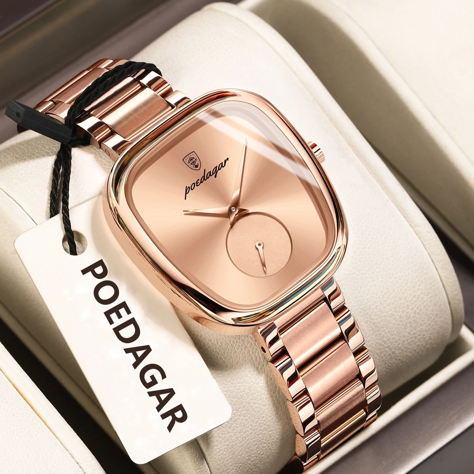POEDAGAR トップファッション女性用腕時計 防水ステン - Luxury Watch Deals のレビューと価格
