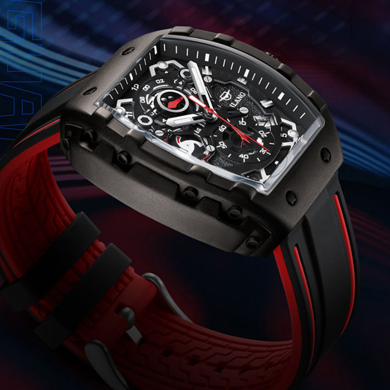 Ailang-男性用高級トノーケースクォーツ時計、発光クロノ - Luxury Watch Trends 2025 のレビューと価格