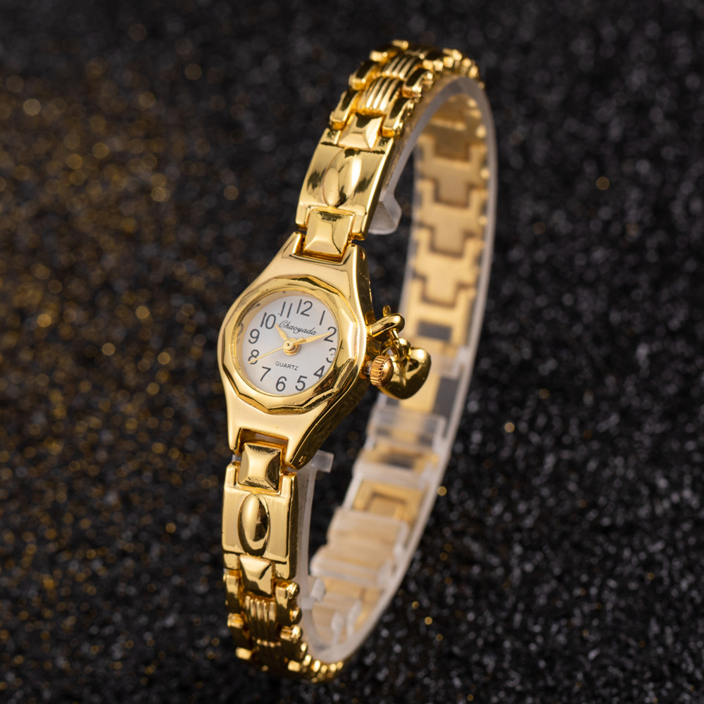 レディース腕時計 ゴールドブレスレット スモールダイヤル エ - Open Heart Watch のレビューと価格