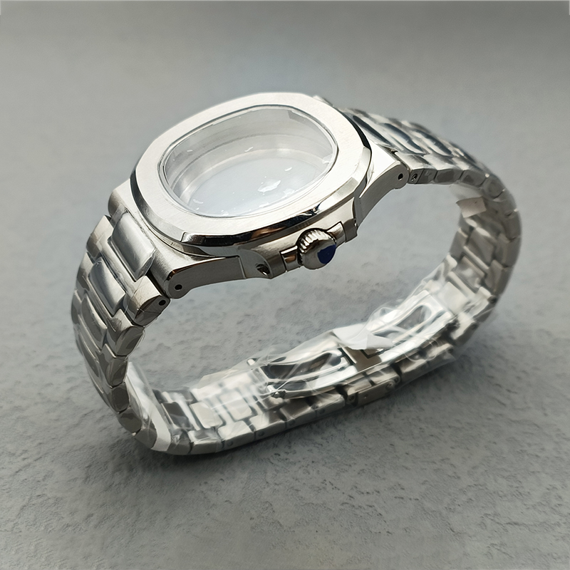 シルバーノーチラススチール時計ケース透明バックフィット NH - Bronze Case Watch のレビューと価格