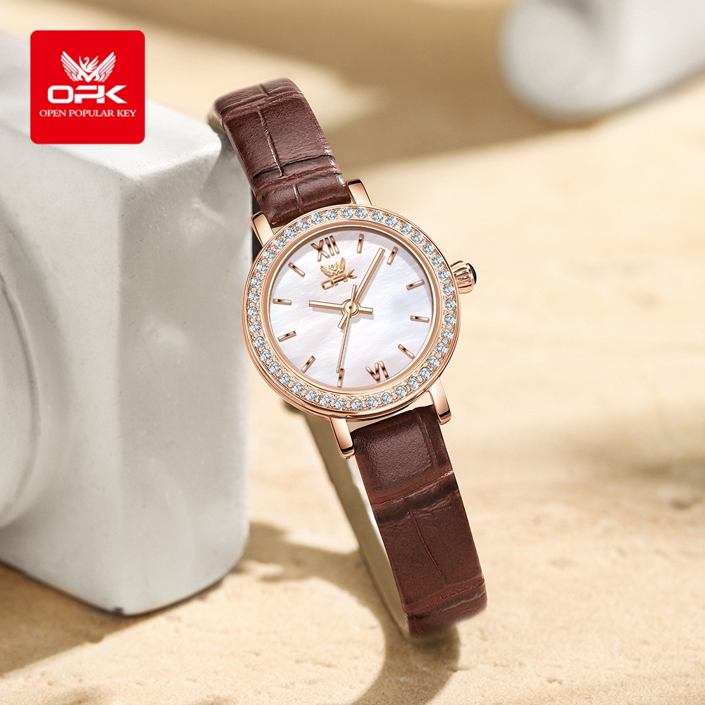 OPK 6063 ライト高級腕時計女性用小さなラウンドダイヤ - Luxury Watch Deals のレビューと価格