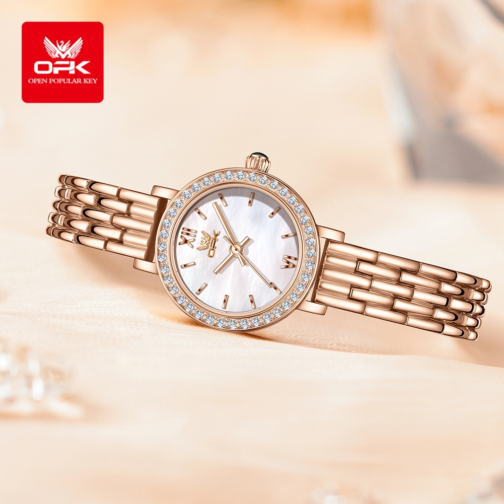 OPK 6063 ライト高級腕時計女性用小さなラウンドダイヤ - Luxury Watch Deals のレビューと価格