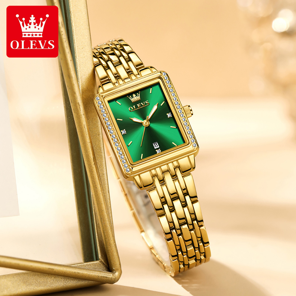 OLEVS 9995 日付時計女性用高級防水夜光時計エレガン - Luxury Watch Lady のレビューと価格