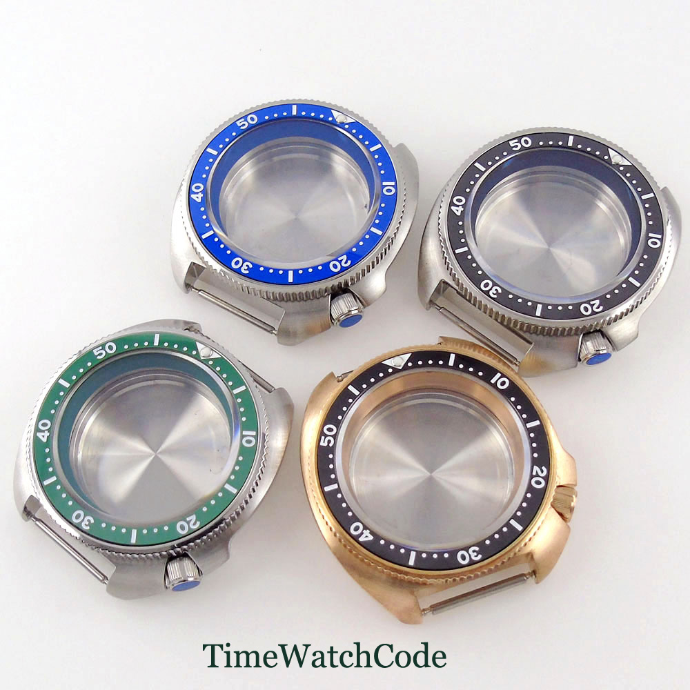 男性用防水サファイア時計ケース,316l,44mm, 200 - Bronze Case Watch のレビューと価格