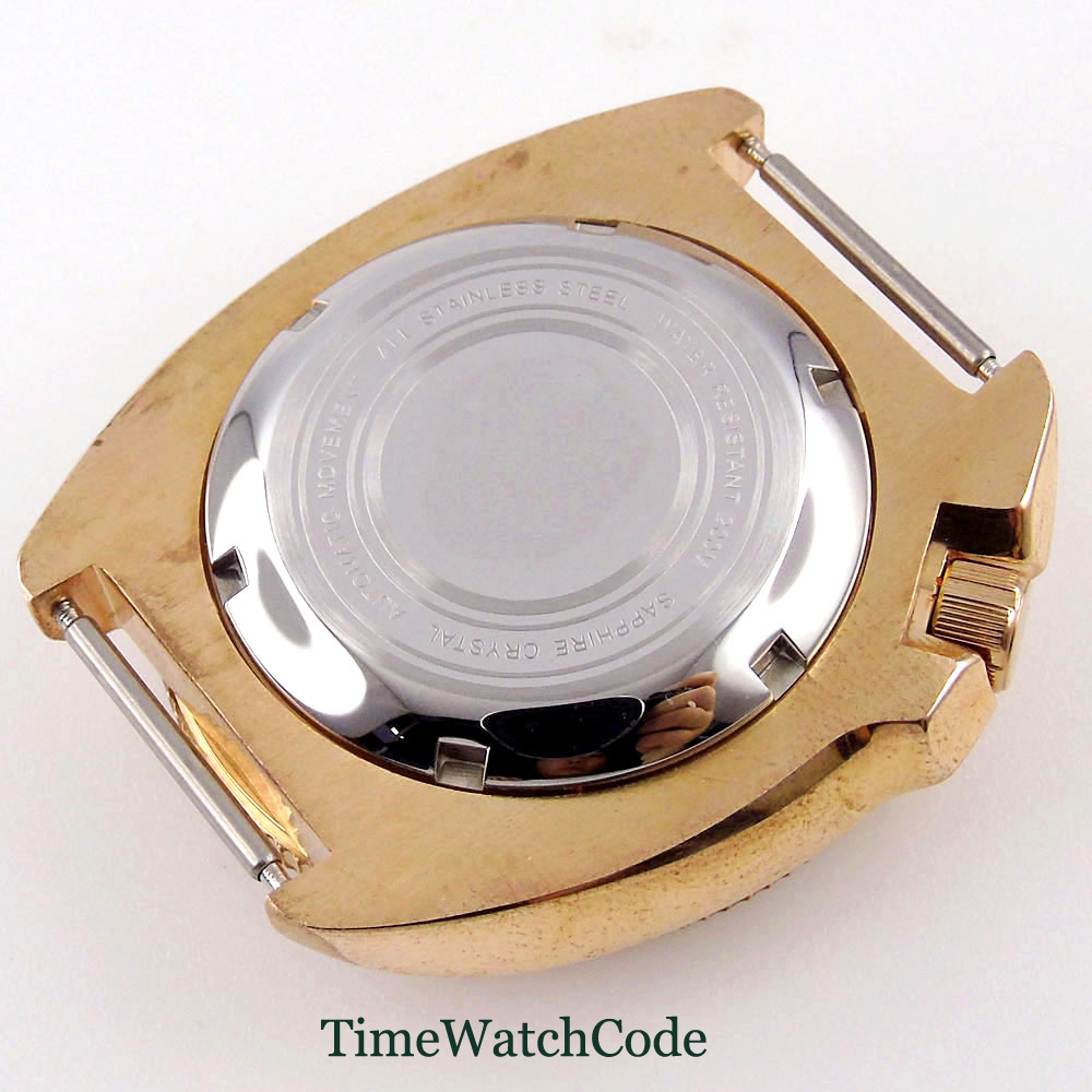男性用防水サファイア時計ケース,316l,44mm, 200 - Bronze Case Watch のレビューと価格