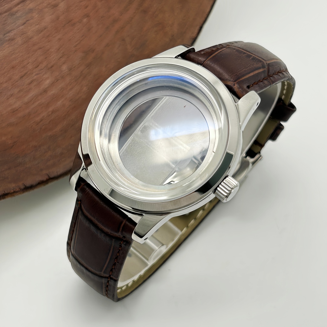 39mm腕時計ケース バタフライダブルバックルレザーストラッ - Bronze Case Watch のレビューと価格