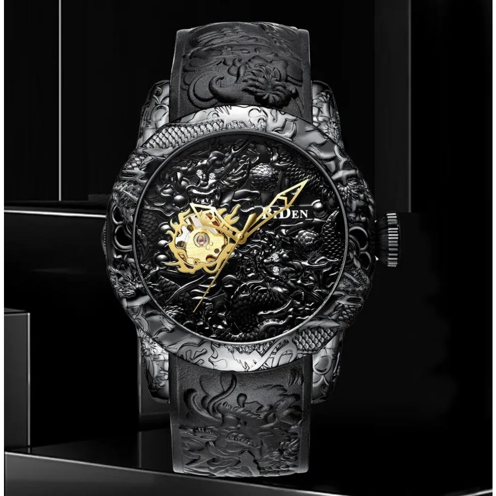 高級 BiDen 真新しいスタイルドラゴン彫刻腕時計メンズ機 - Luxury Watch Nice のレビューと価格